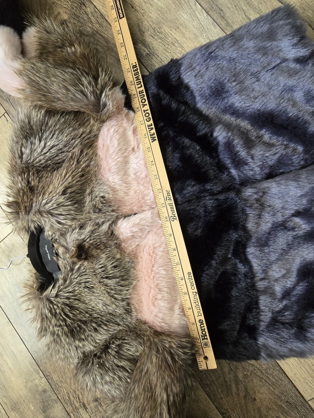 Vero Moda Color Block Short Faux Fur Medium Jacket - Picture 8 of 10